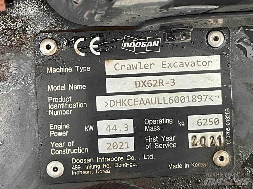 Doosan DX 62 R-3 Міні-екскаватори < 7т
