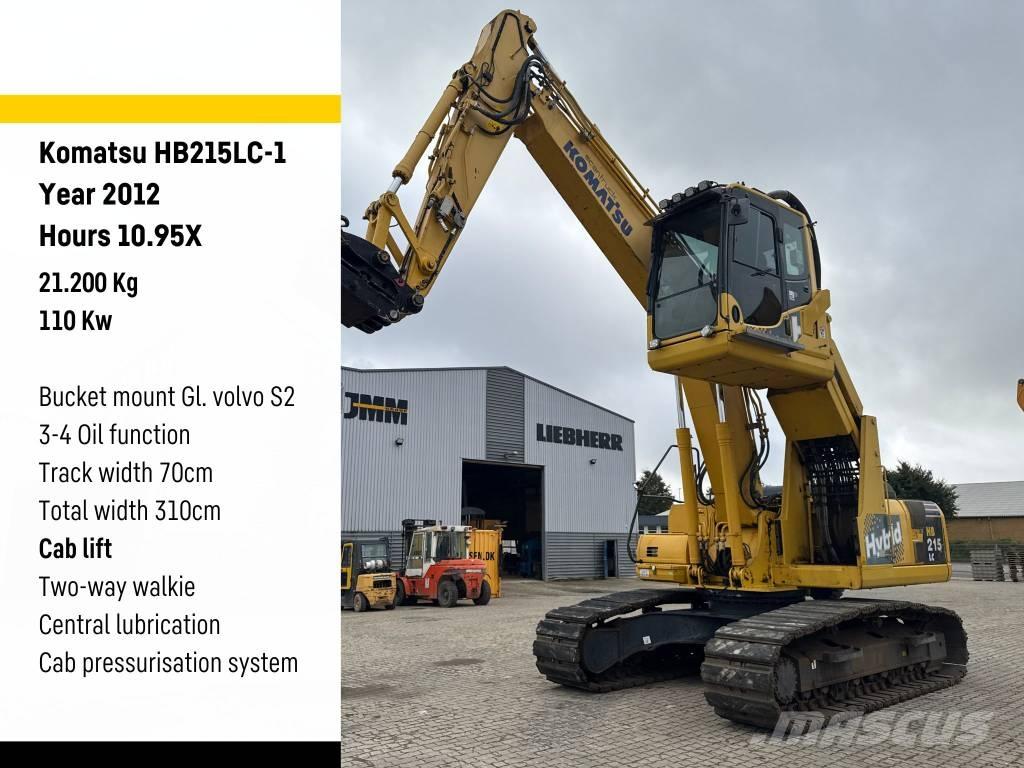 Komatsu HB215LC-1 Перевантажувачі металобрухту/промислові навантажувачі