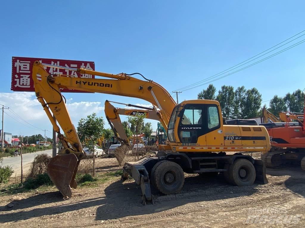 Hyundai 210w Колісні екскаватори