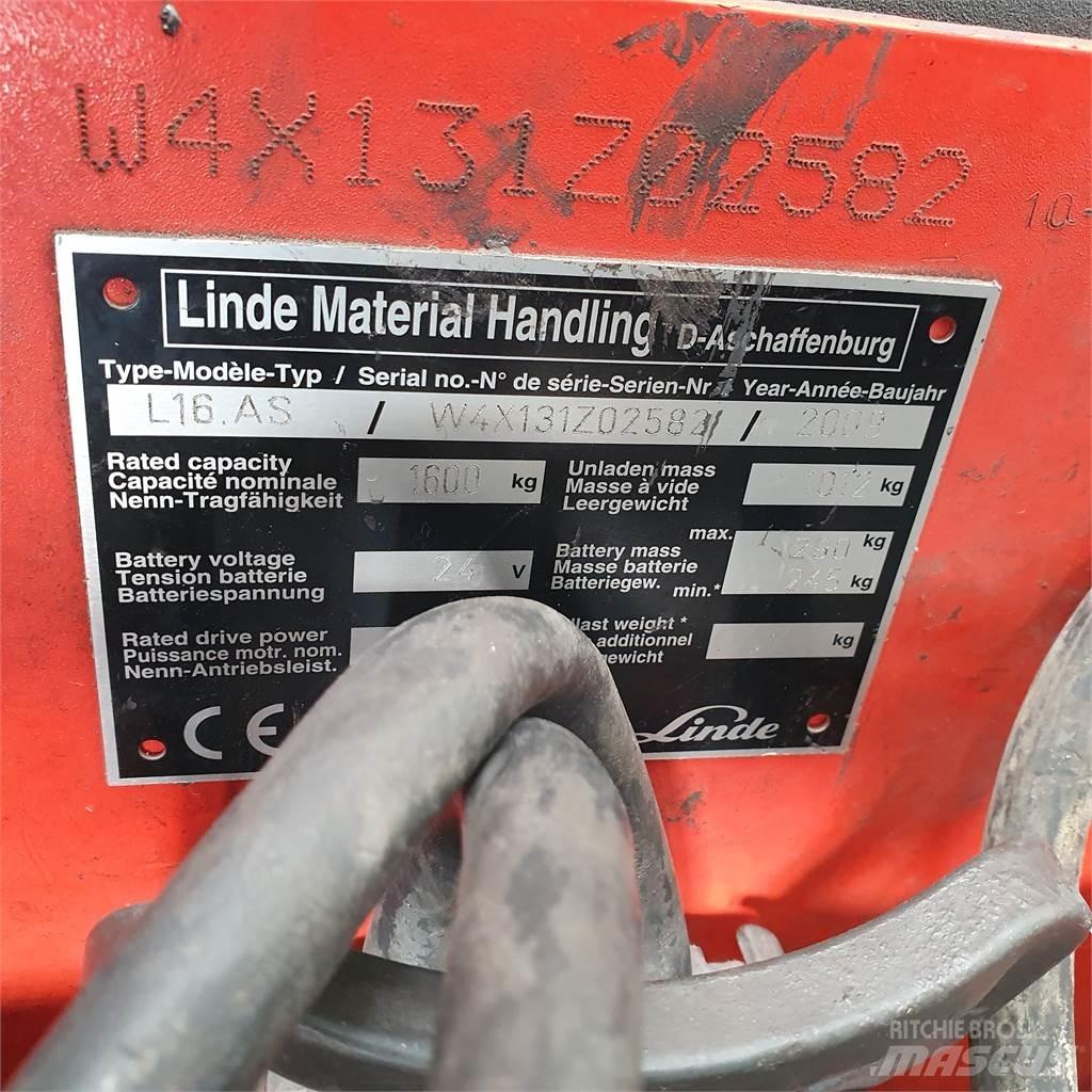 Linde L16AS Ручний візок