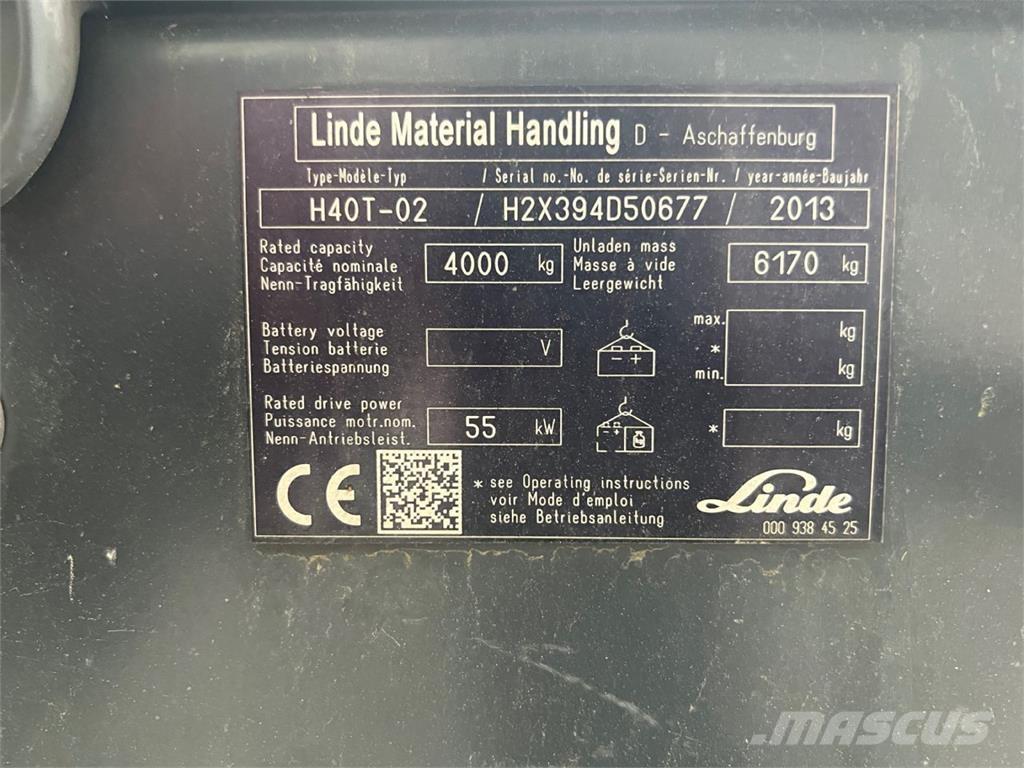 Linde H40T-02 Газові навантажувачі