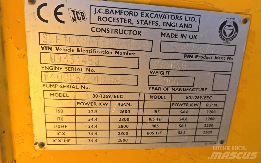 JCB 1 CX Екскаватори-навантажувачі