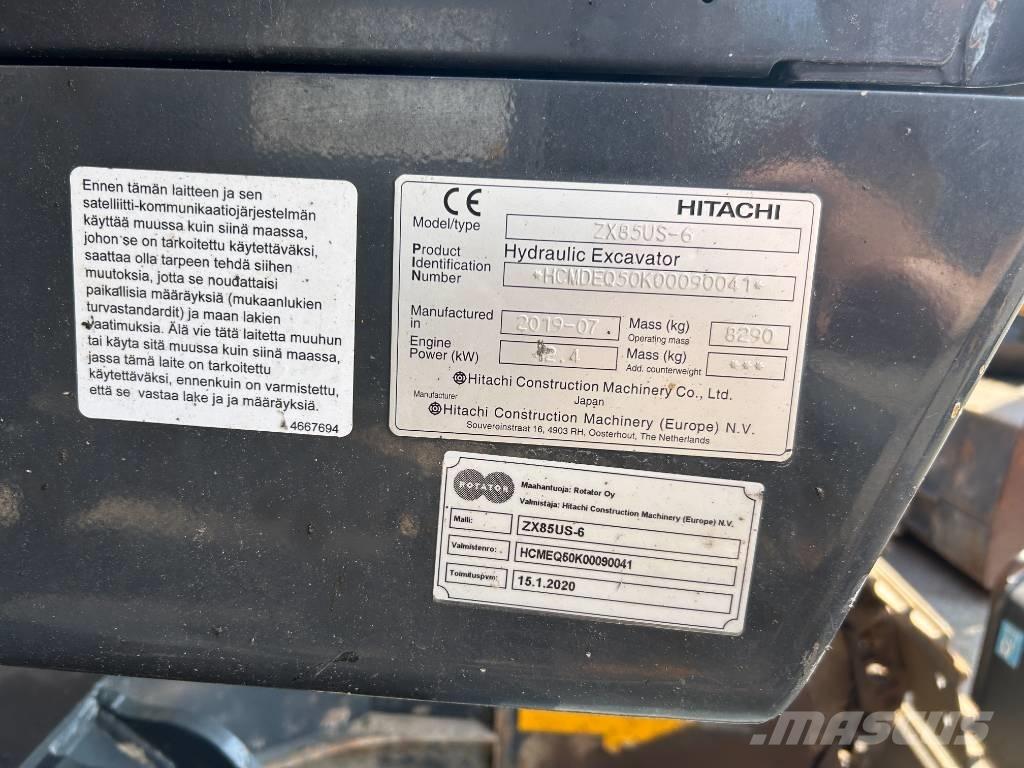 Hitachi ZX85US-6 BL Середні екскаватори 7т. - 12т.