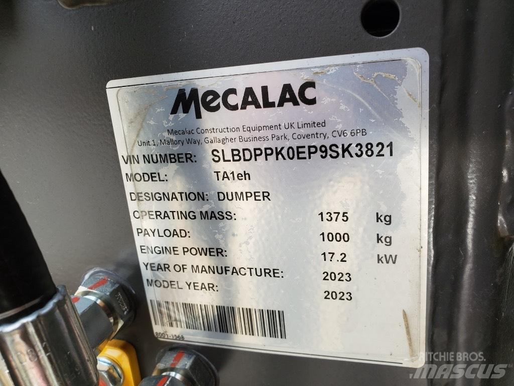 Mecalac TA1EH Міні самоскиди