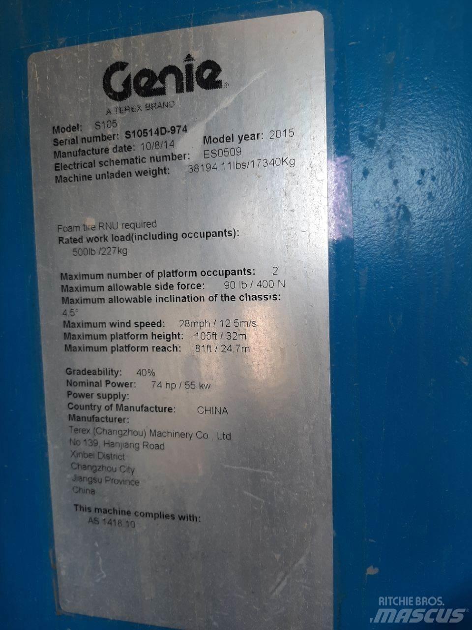 Genie S105 Телескопічні підйомники