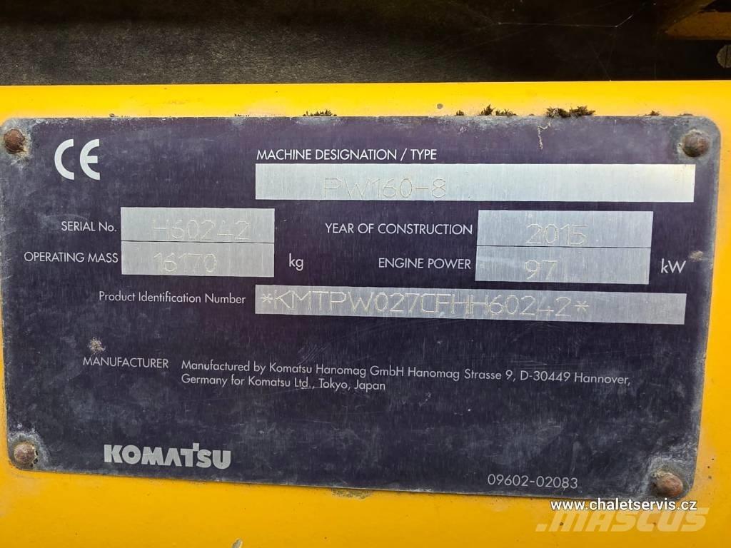 Komatsu PW 160 Колісні екскаватори