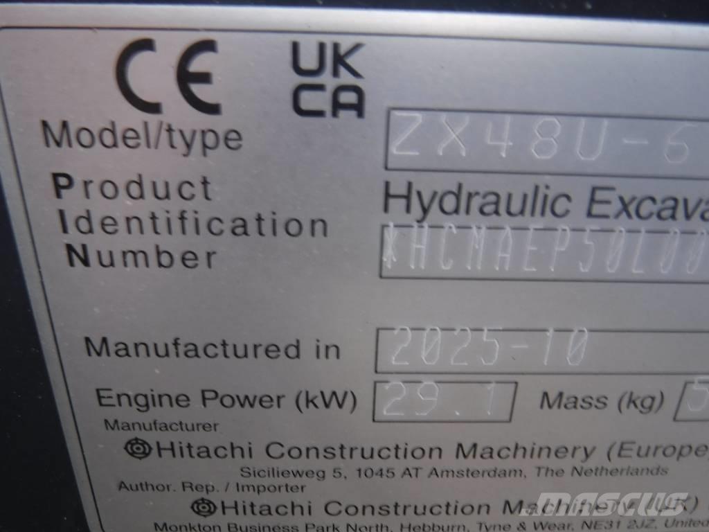 Hitachi ZX 48 U-6 Міні-екскаватори < 7т