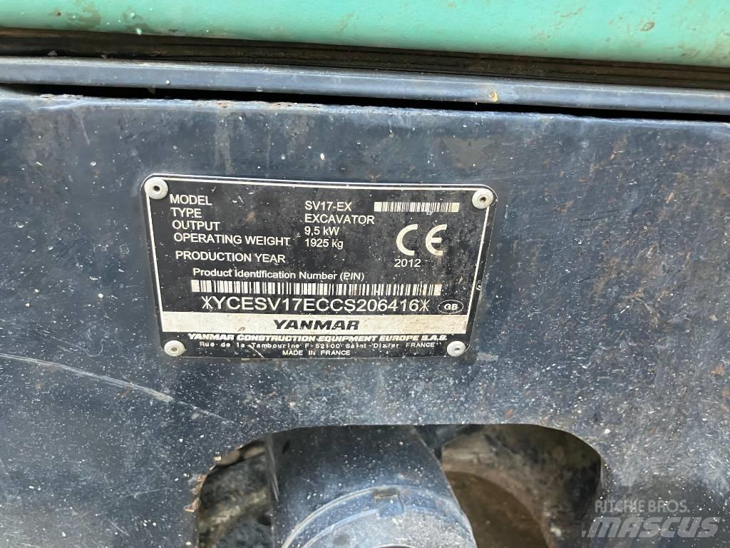 Yanmar SV 17 EX Міні-екскаватори < 7т