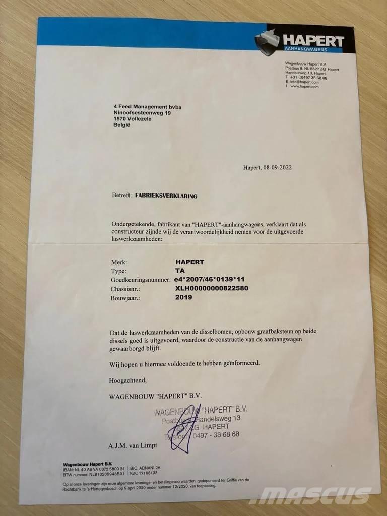 Hapert LF2 Трейлери колесного транспортного засобу