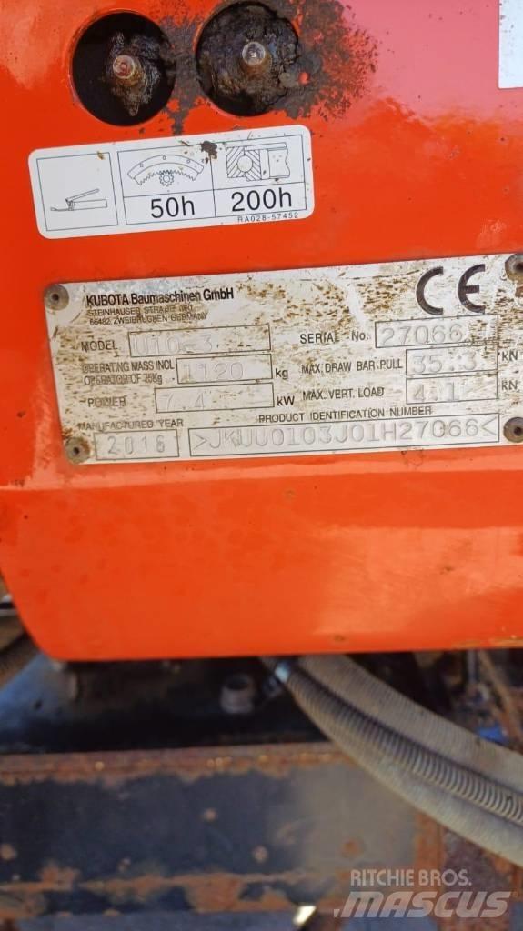 Kubota U10-3 Міні-екскаватори < 7т