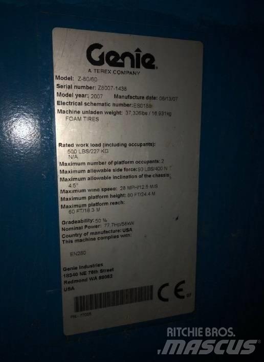 Genie Z 80/60 Колінчаті підйомники