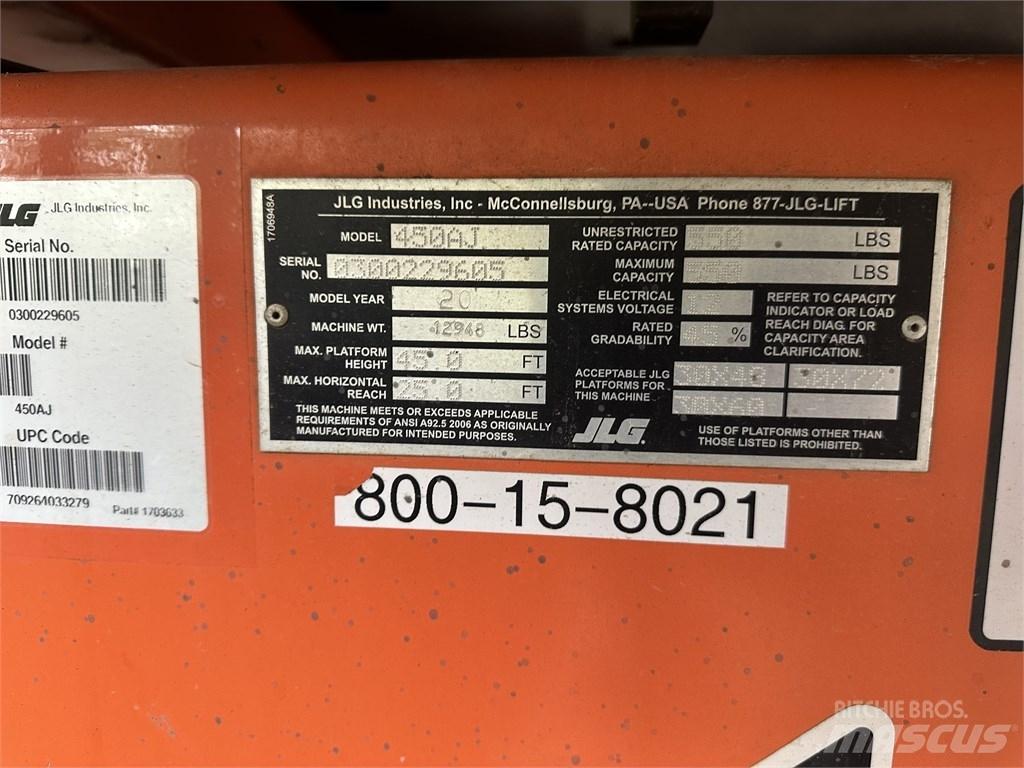 JLG 450 AJ Колінчаті підйомники