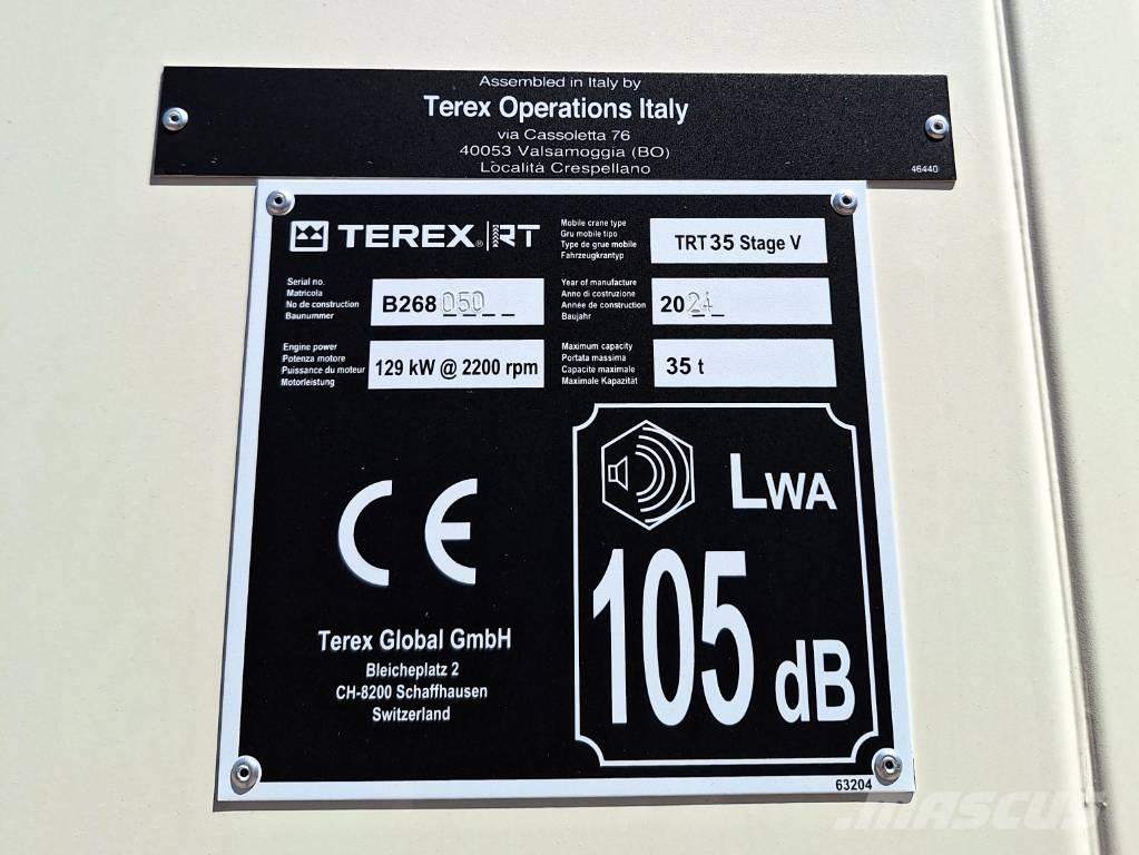 Terex TRT 35 автокрани всюдиходи