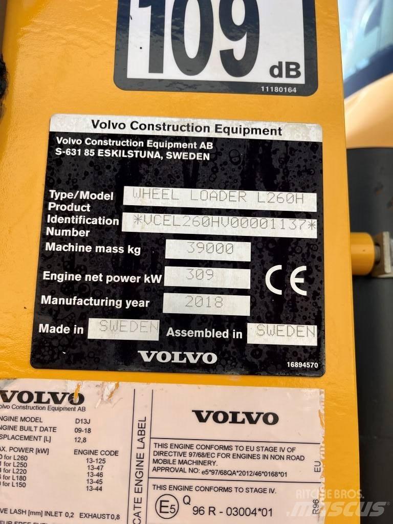 Volvo L260H Фронтальні навантажувачі