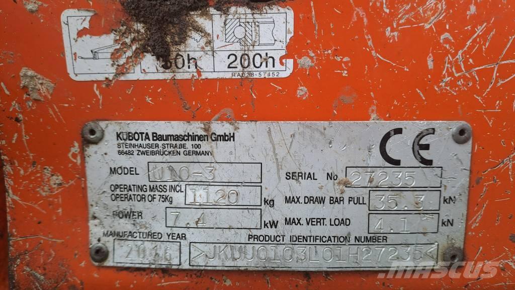 Kubota U 10-3 Міні-екскаватори < 7т