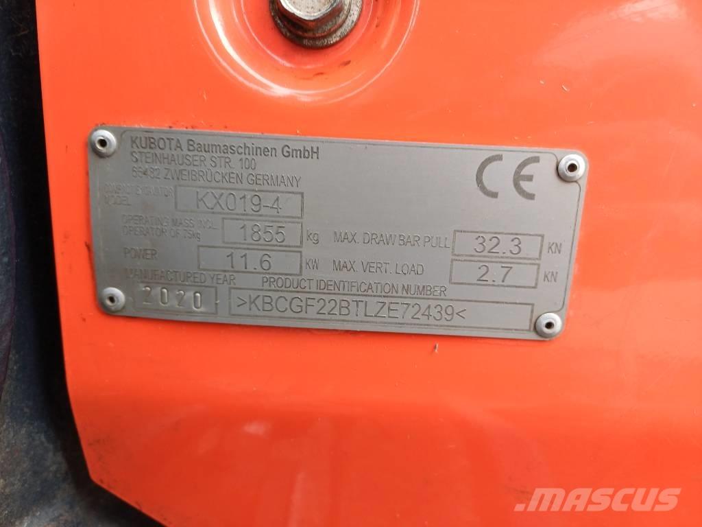 Kubota KX 019-4 Міні-екскаватори < 7т