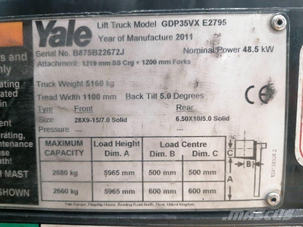 Yale GDP35VX Дизельні навантажувачі