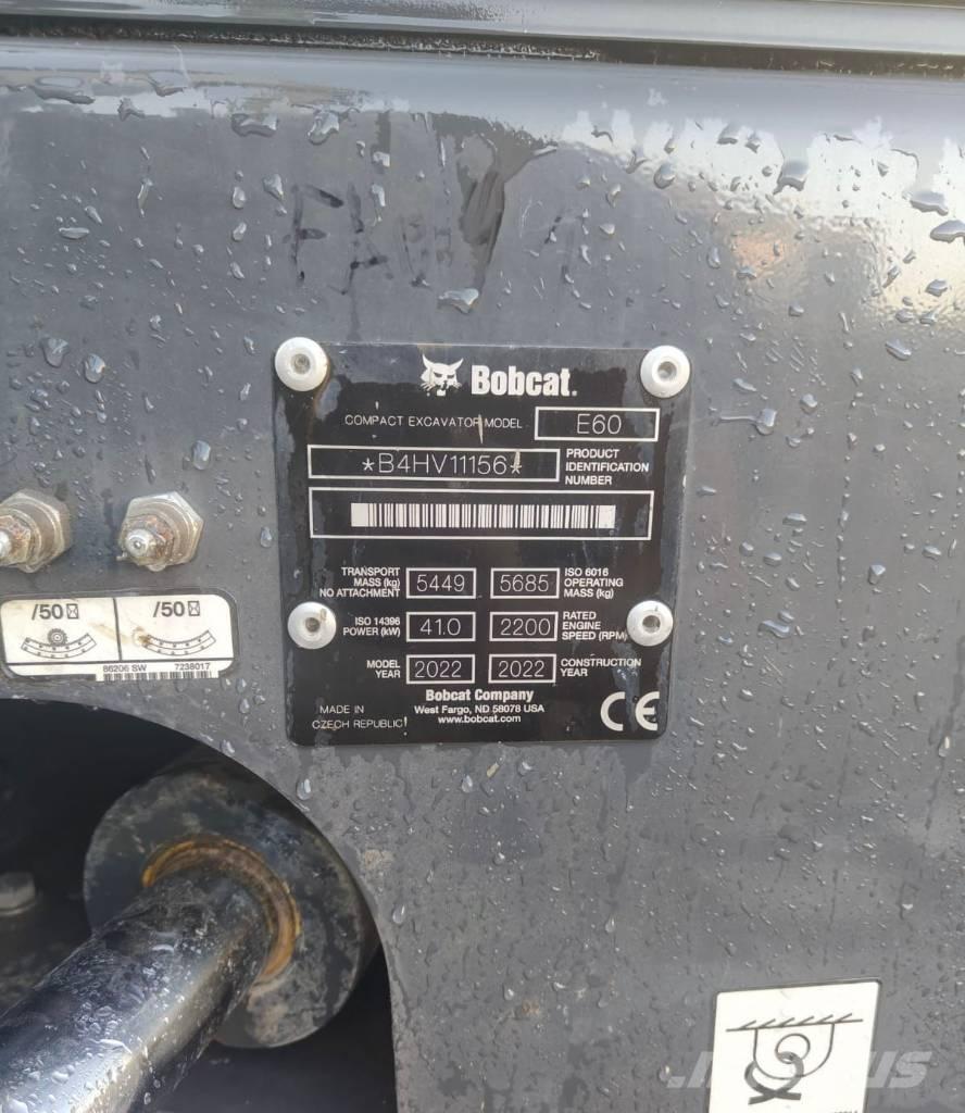 Bobcat E60 Міні-екскаватори < 7т
