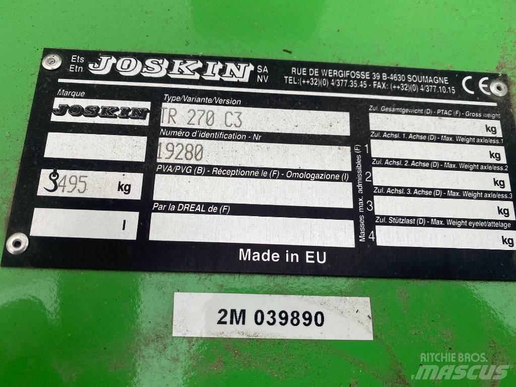 Joskin TR 270 C3 Газонні і лукові косилки