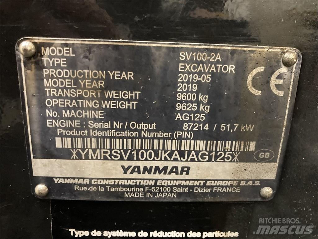 Yanmar SV 100-2A Середні екскаватори 7т. - 12т.