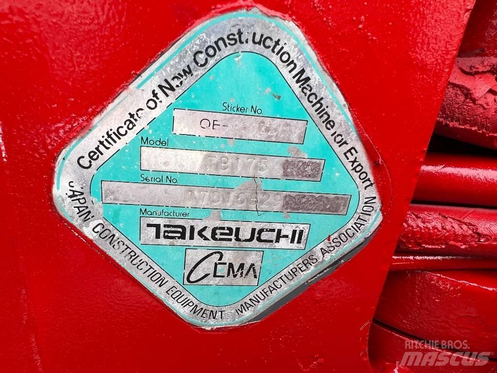 Takeuchi TB175 Середні екскаватори 7т. - 12т.