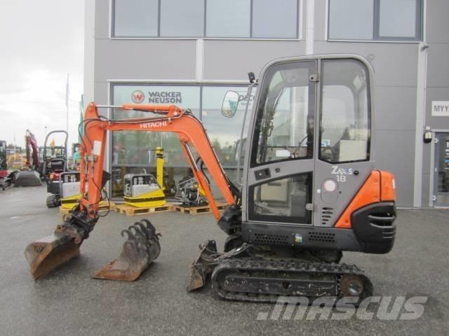 Hitachi ZX 18 Міні-екскаватори < 7т