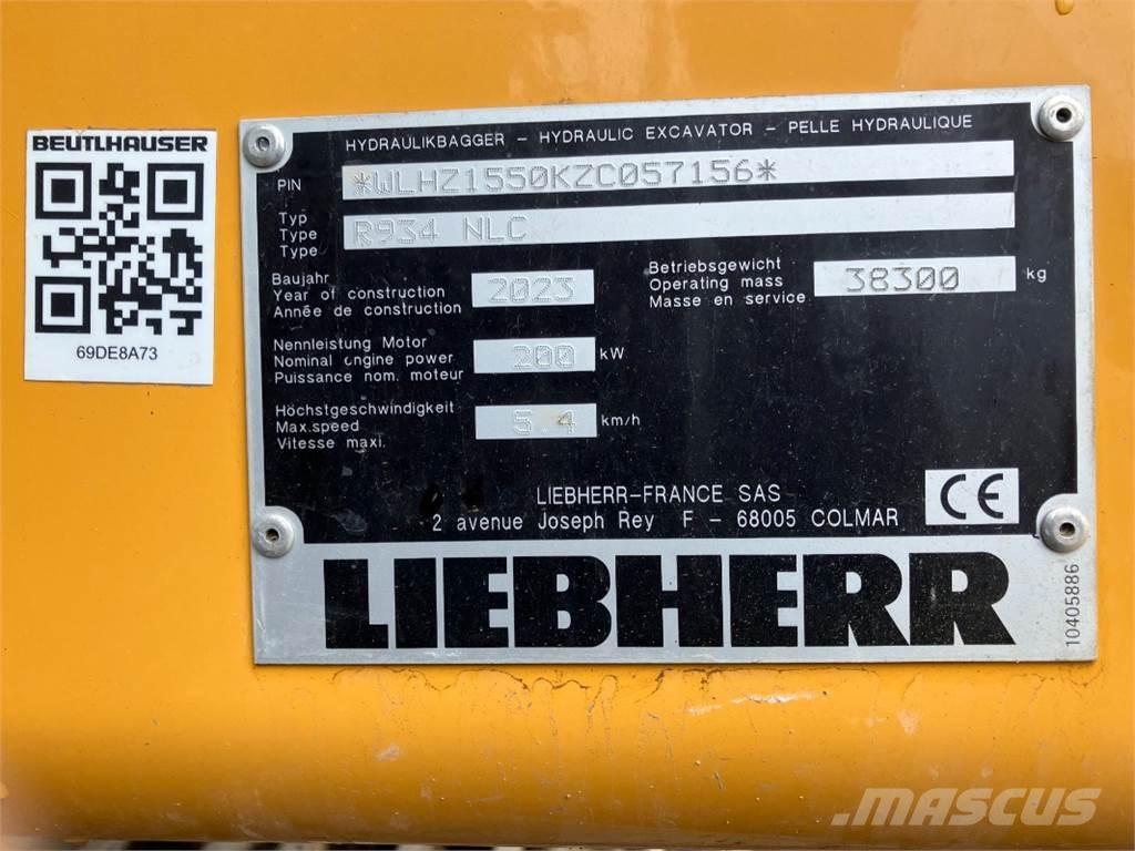 Liebherr R934 Гусеничні екскаватори