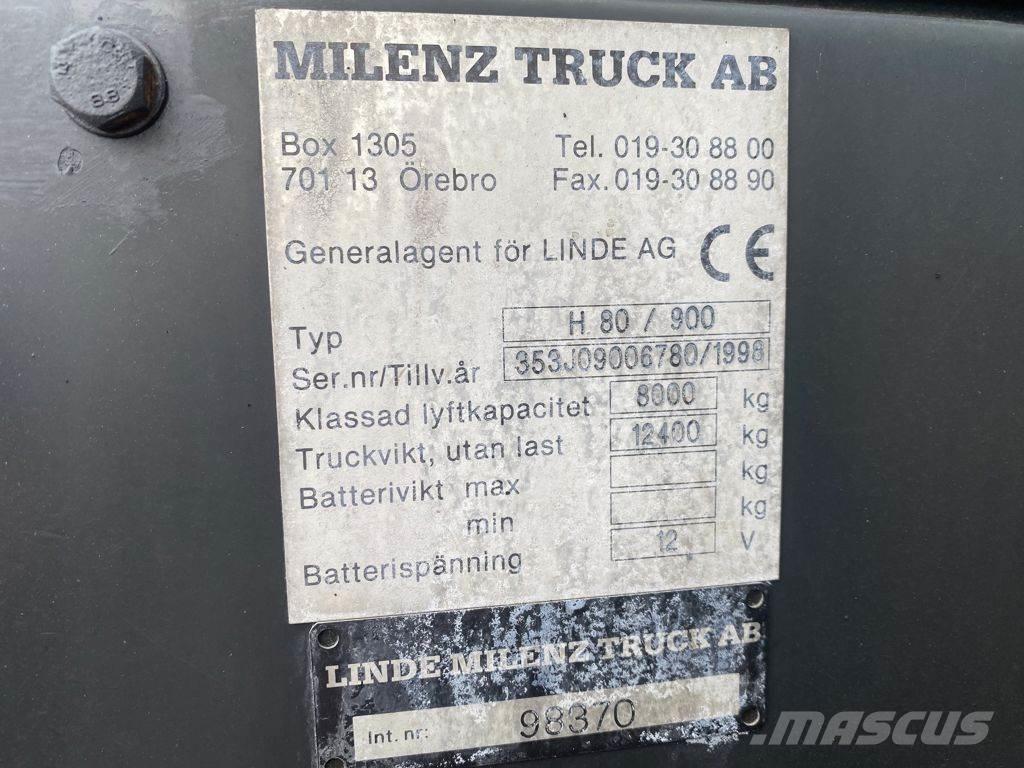 Linde H80D/900 Дизельні навантажувачі