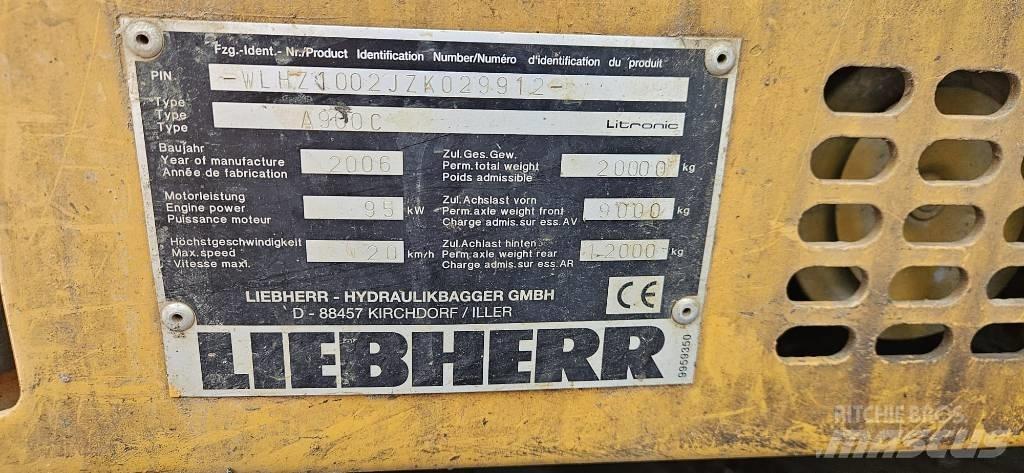 Liebherr A 900 C Колісні екскаватори