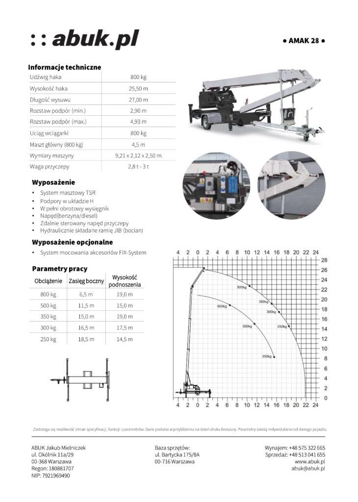 Klaas Amak 28 автокрани
