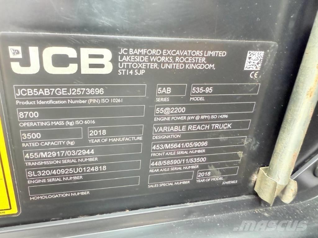 JCB 535-95 Телескопічні навантажувачі