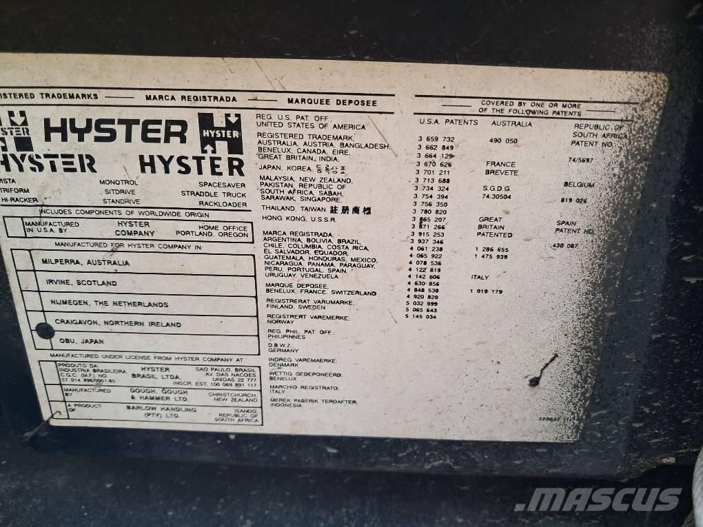 Hyster H250XL Газові навантажувачі