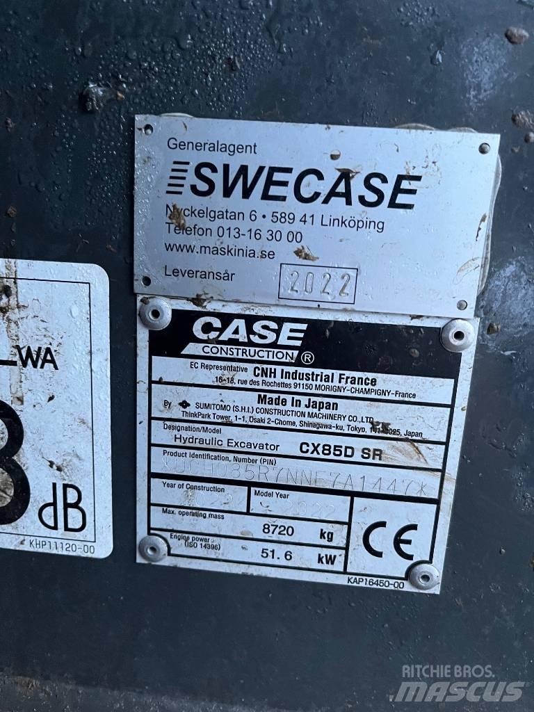 CASE CX 85 D SR Середні екскаватори 7т. - 12т.