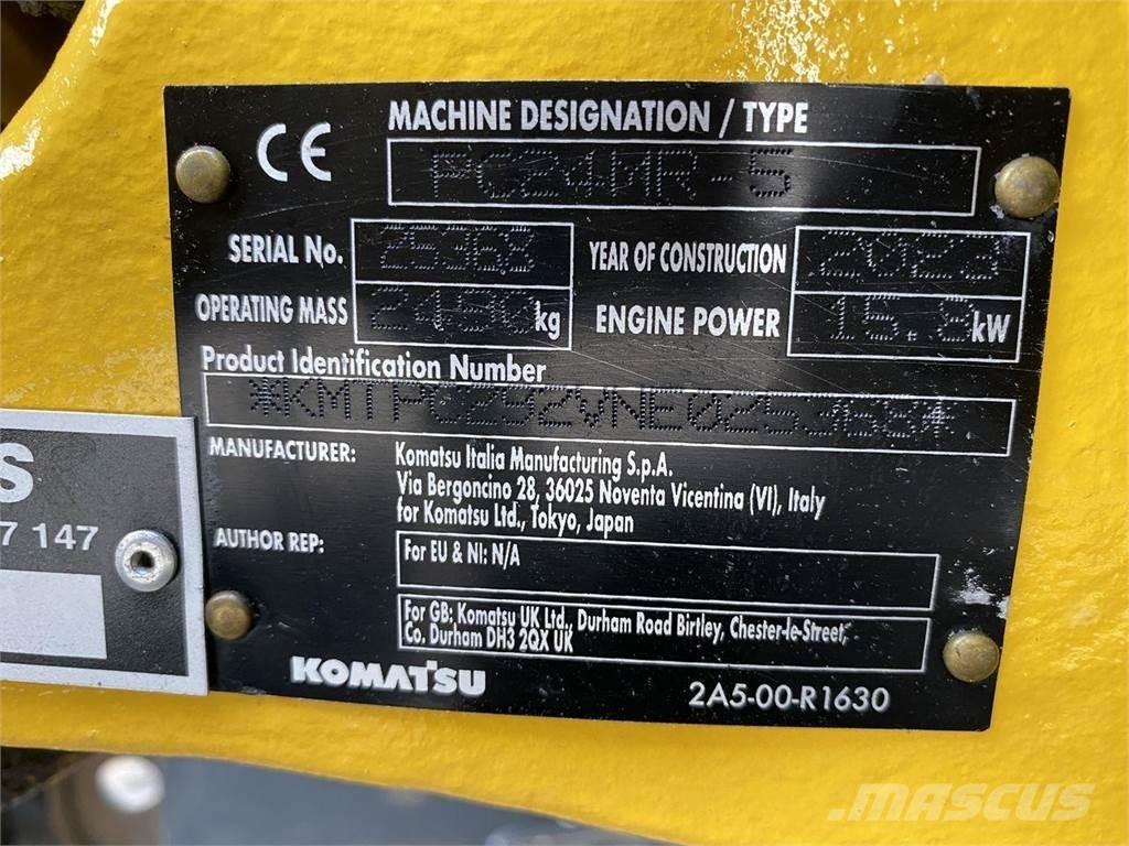 Komatsu PC24MR-5 Колісні екскаватори