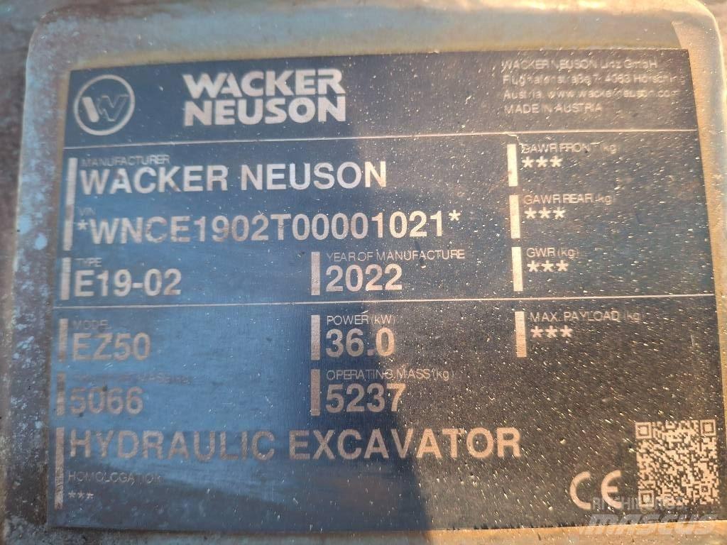 Wacker Neuson EZ50 Гусеничні екскаватори