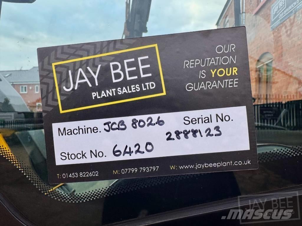 JCB 8026 CTS Міні-екскаватори < 7т