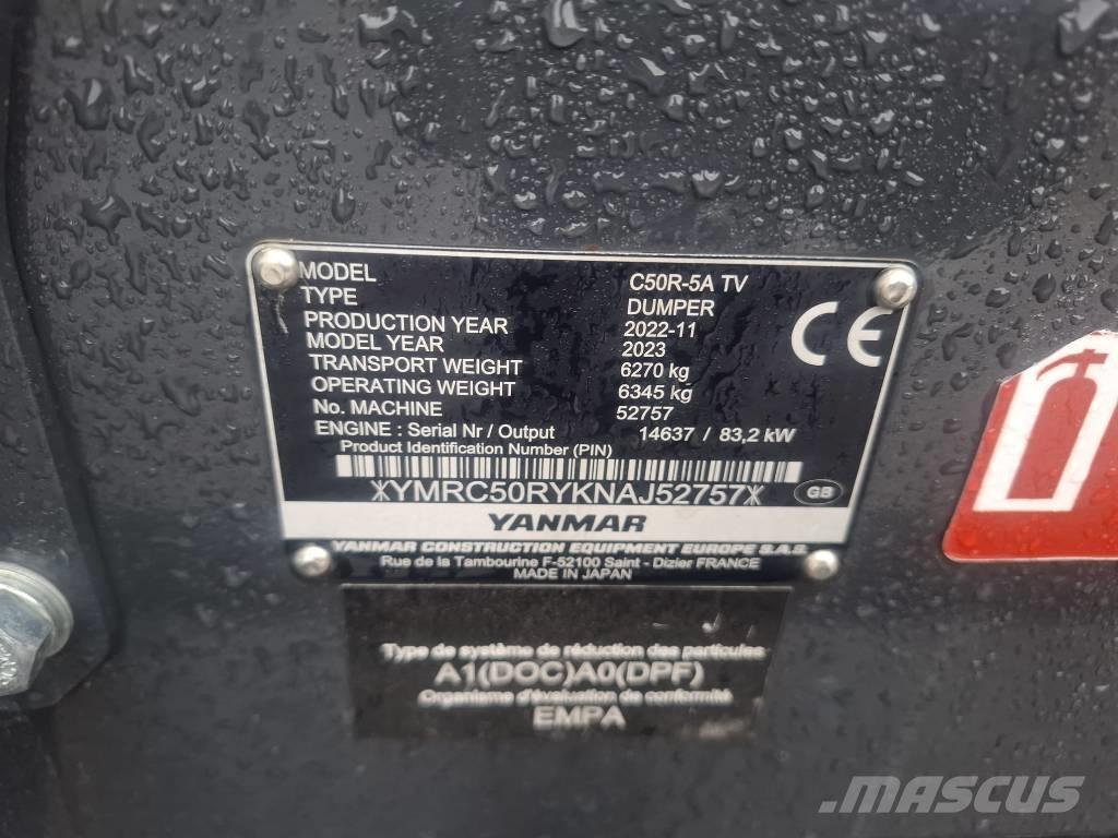 Yanmar C 50 R-5A Гусеничні самоскиди