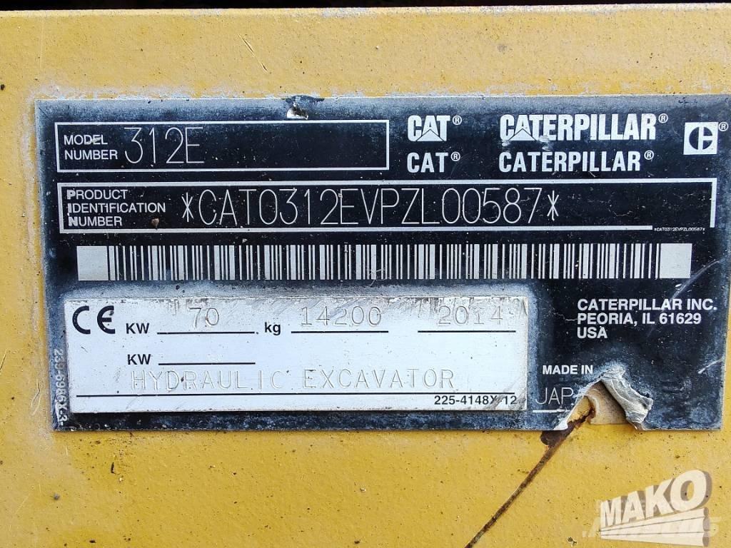 CAT 312 E Гусеничні екскаватори
