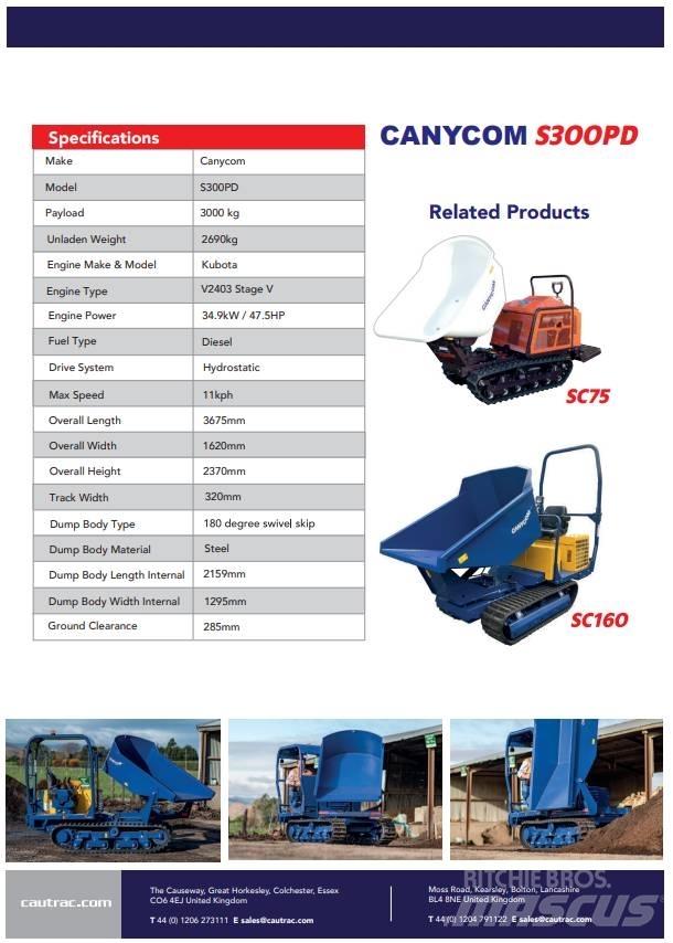 Canycom s300 Гусеничні самоскиди