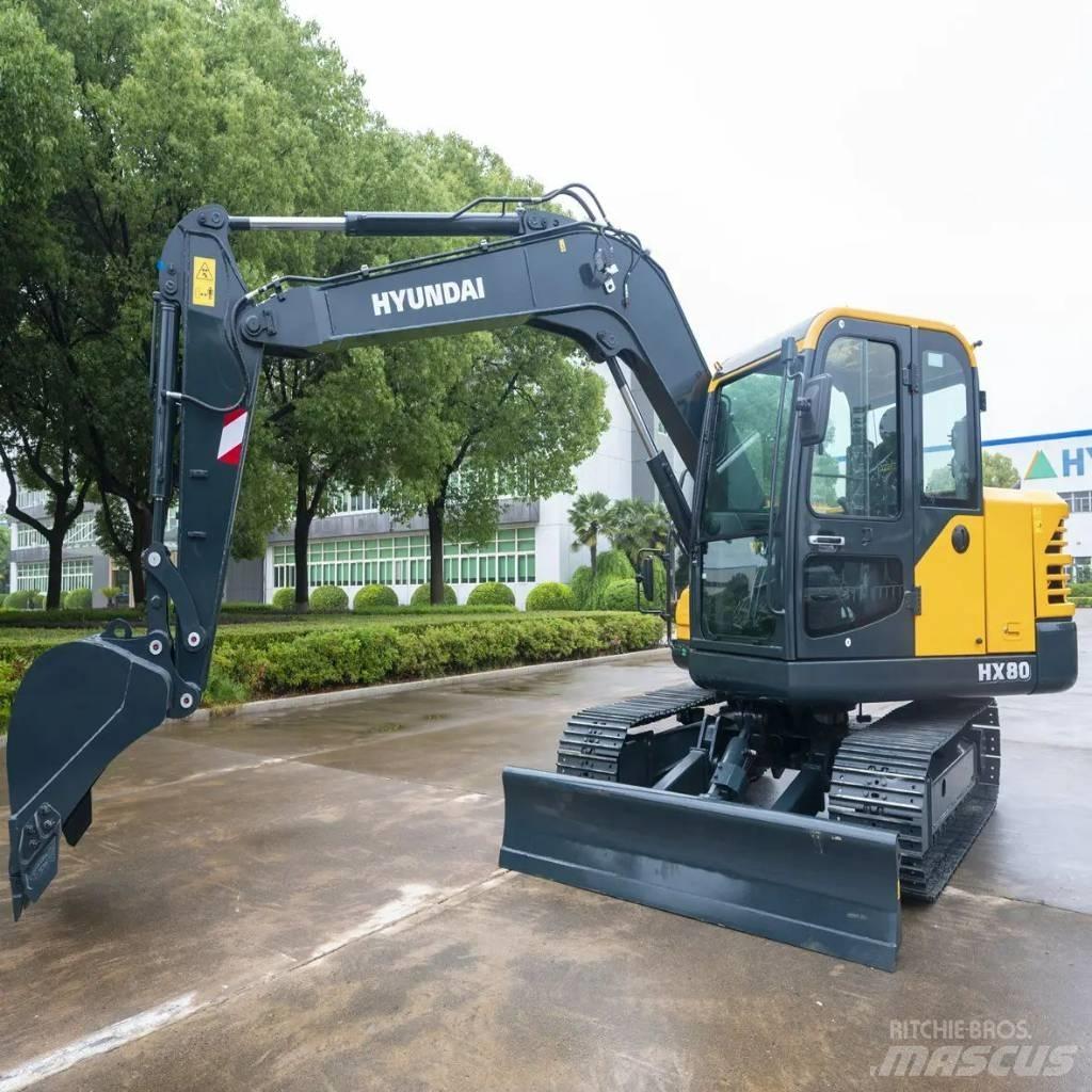 Hyundai HX80 Середні екскаватори 7т. - 12т.