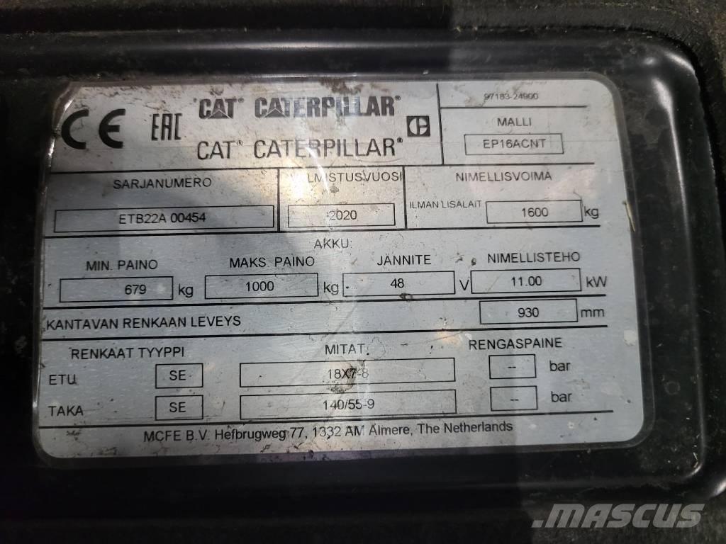 CAT EP16ACNT Електронавантажувачі