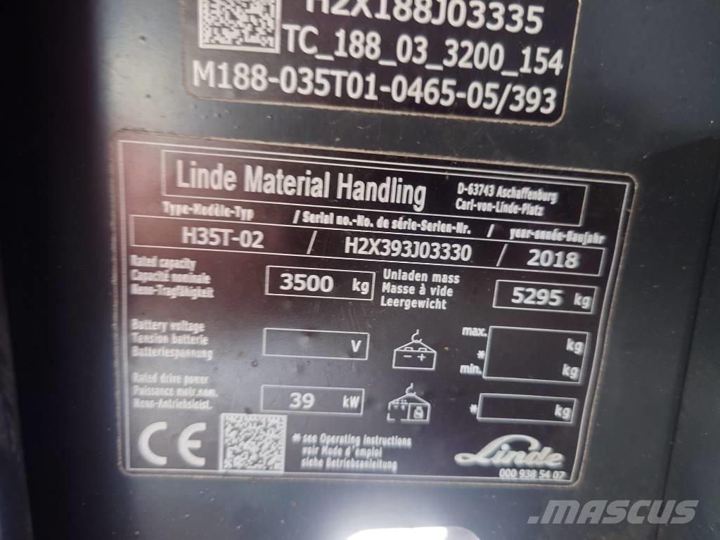 Linde H35T/393-02 Газові навантажувачі