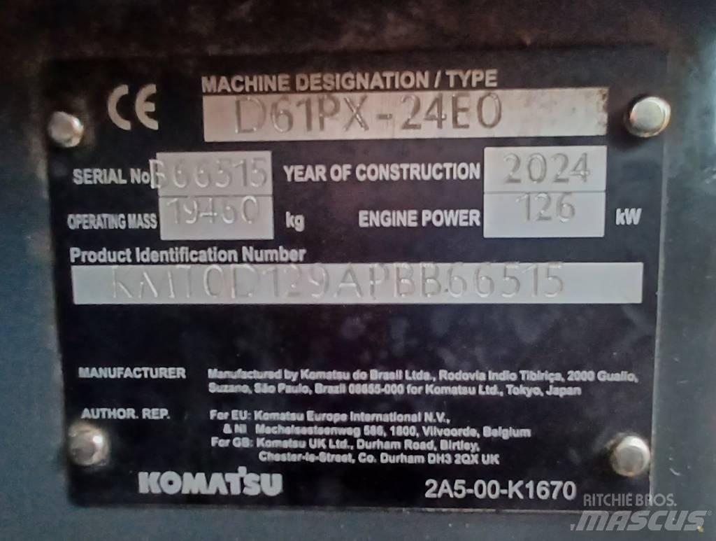 Komatsu D61PX-24 Гусеничні бульдозери