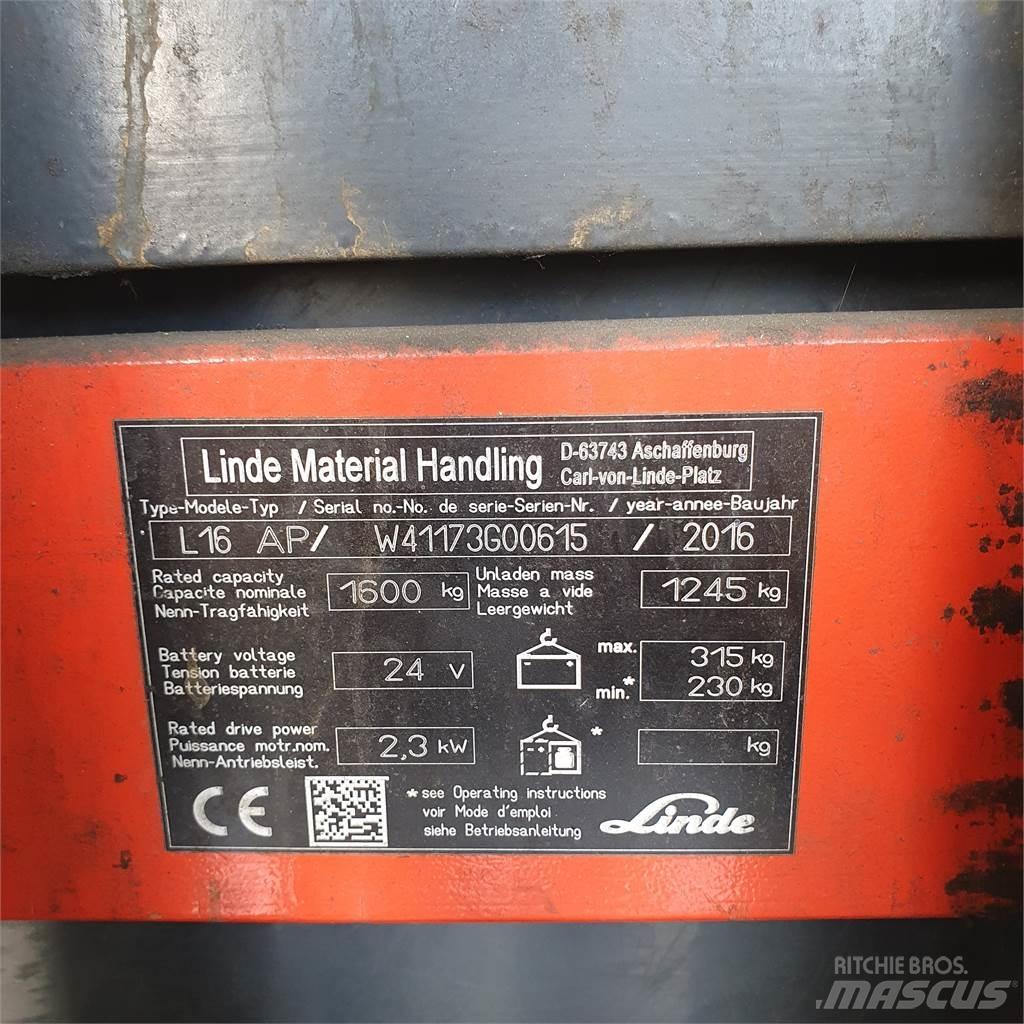 Linde L16AP Ручний візок