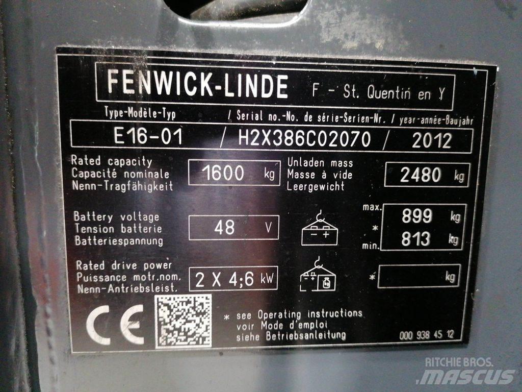 Linde E16-01 Електронавантажувачі