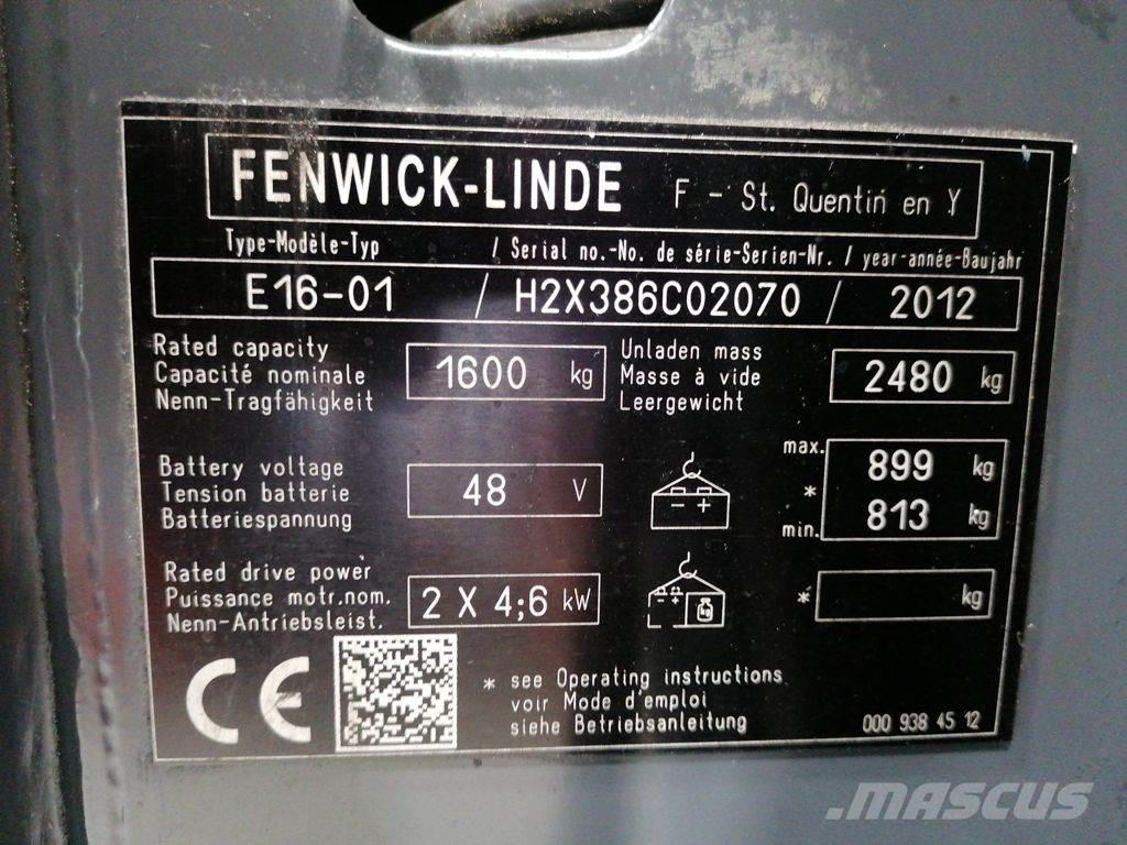 Linde E16-01 Електронавантажувачі