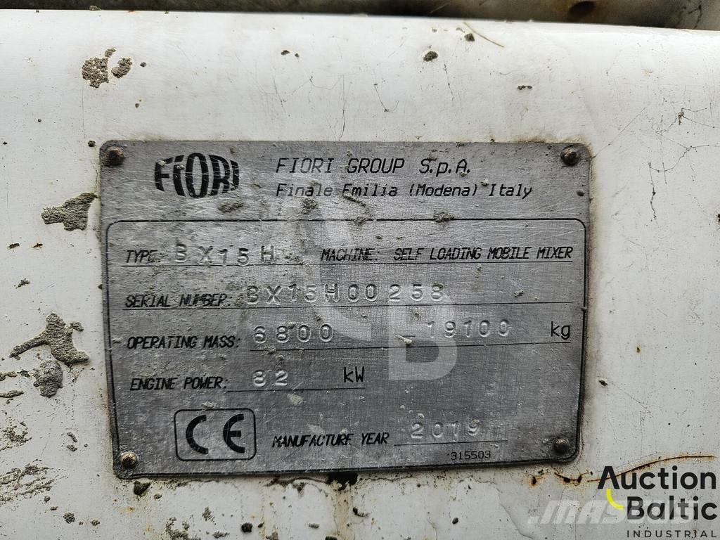 Fiori BX15H Бетономішалки (Автобетонозмішувачі)