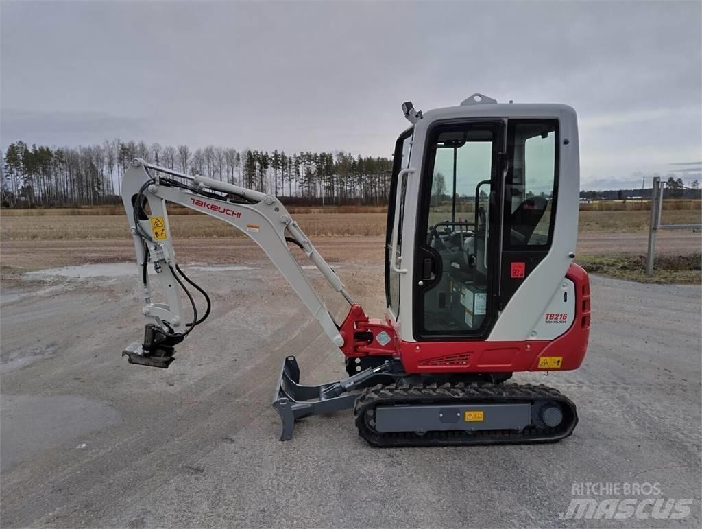 Takeuchi TB 216 Міні-екскаватори < 7т