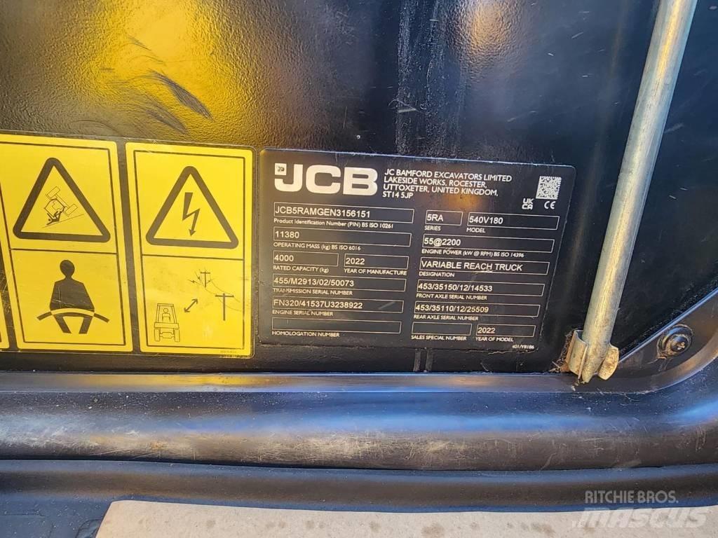 JCB 540-180 Телескопічні навантажувачі
