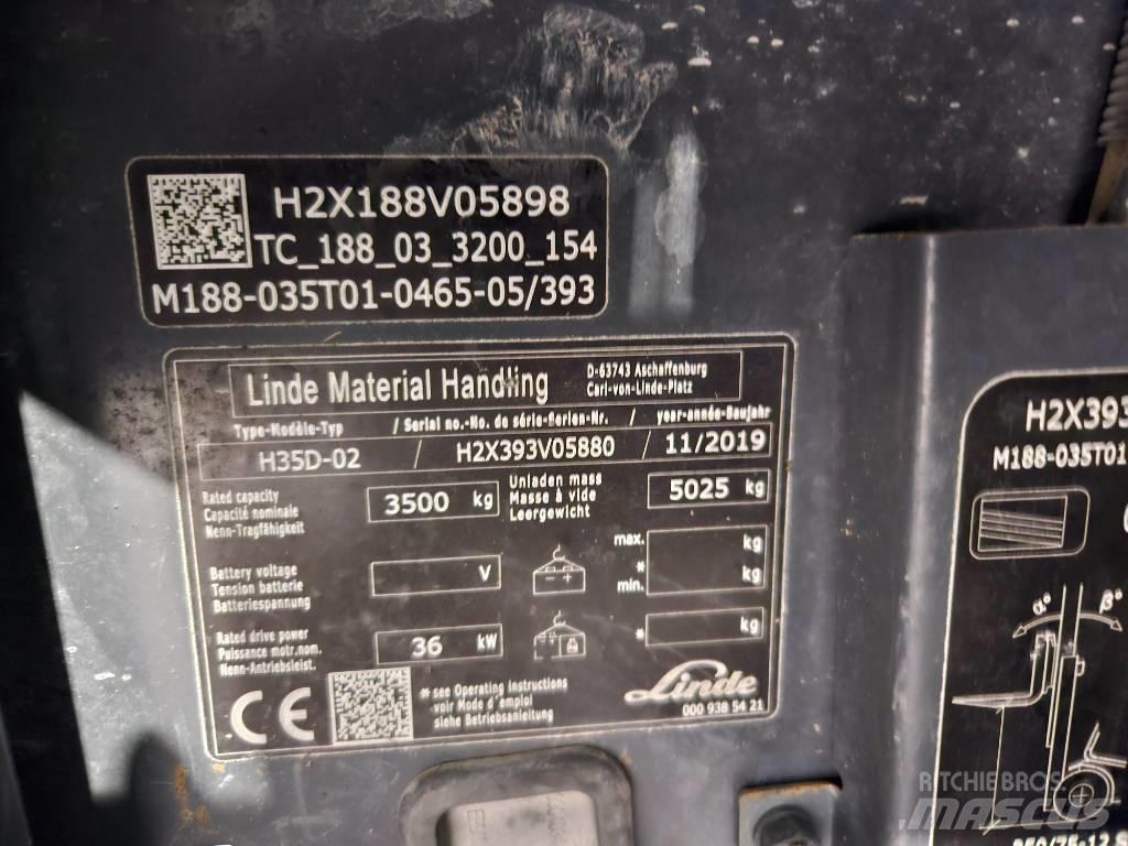 Linde H35D Дизельні навантажувачі